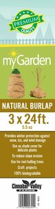 myGarden - Natural 5.5oz Burlap 3'x24'