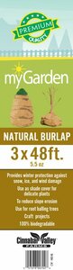 myGarden - Natural 5.5oz Burlap 3'x48'