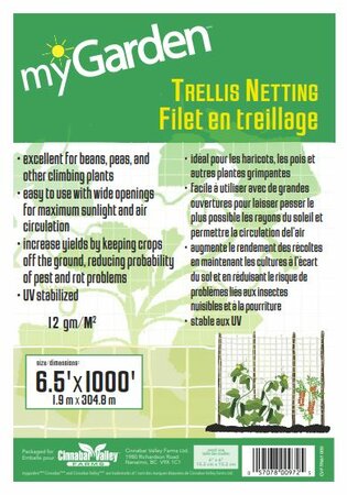 myGarden - Trellis Netting (CLR 6") 6.5'x1000'