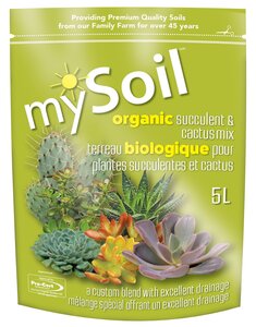 mySoil Organic Succulent and Cactus Mix 5L