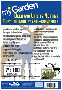  Utility and Deer Netting 3/4" Black 7'x100'